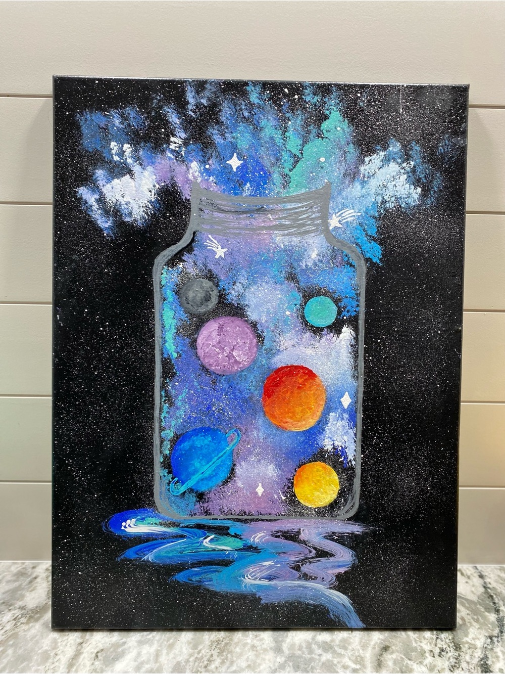 Galaxy Jar Canvas Art - Multicolor - Picture 3 of 4